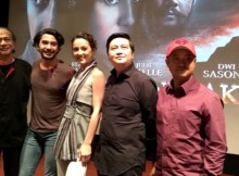 Ray Sahetapi, Reza Rahadian, Julie Estelle, Robert Ronny dan Rizal Mantovani saat peluncuran trailer Gerbang Neraka